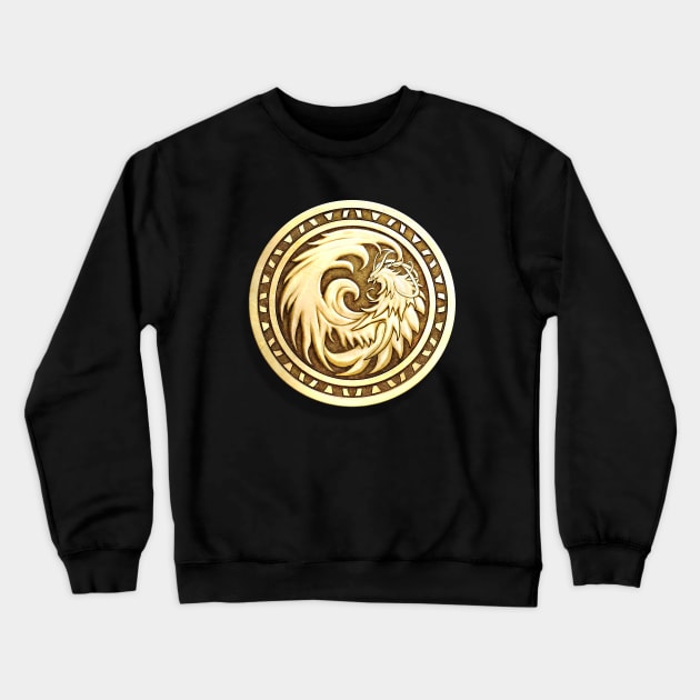 Phoenix Coin gold Crewneck Sweatshirt by chriskar